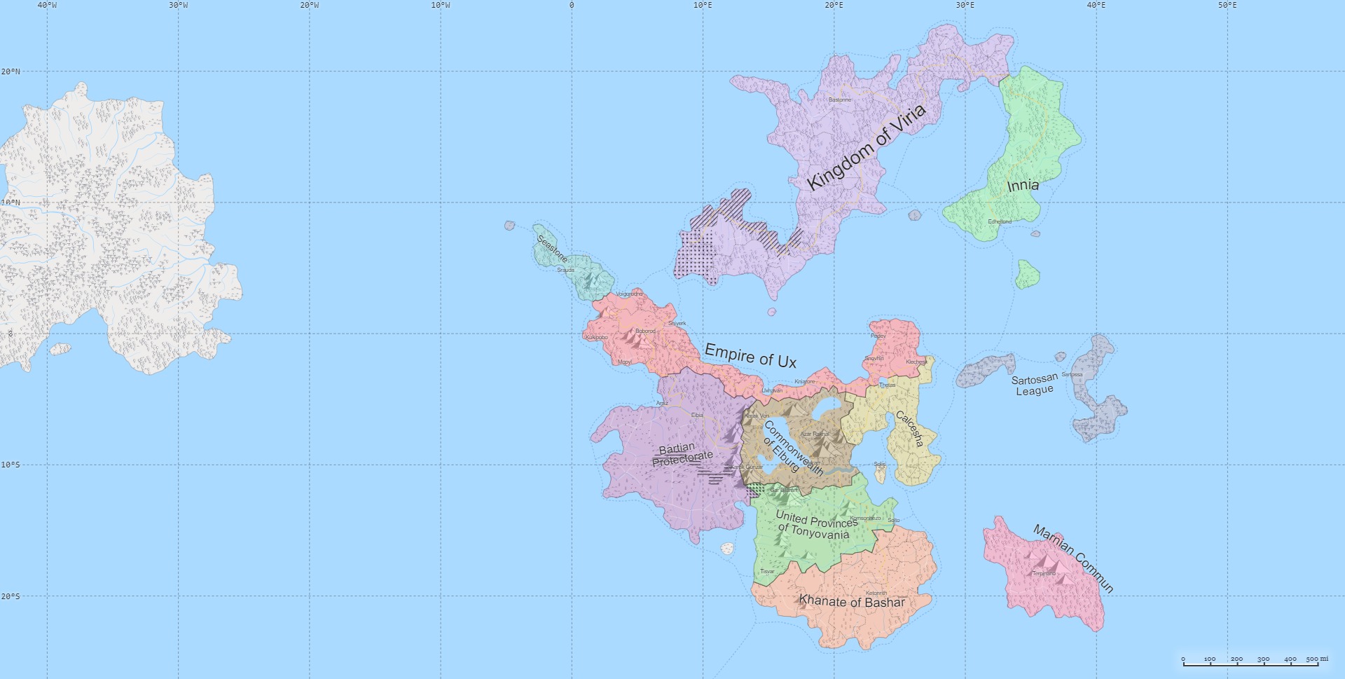 Drowned Lands World Map in Drowned Lands World Anvil