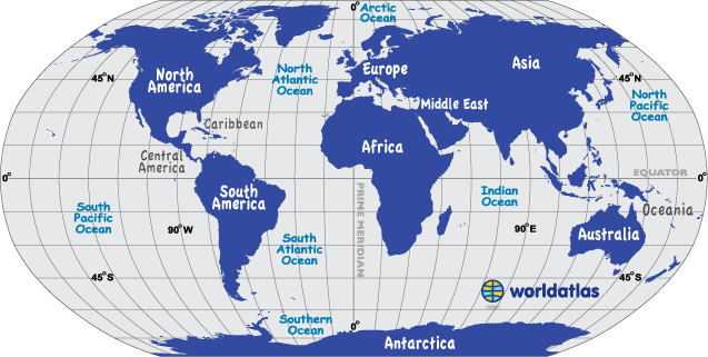 World Atlas / World Map / Atlas of the World Including Geography Facts and Flags Worldatlas