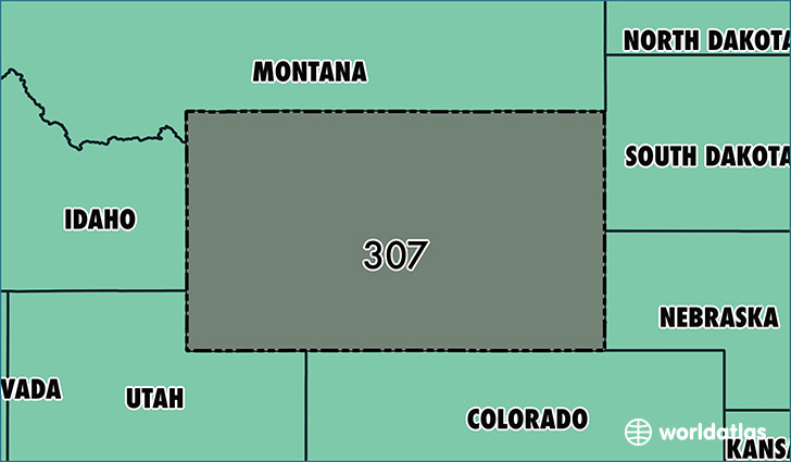 Where Is Area Code 307 / Map Of Area Code 307 / Cheyenne, WY Area Code