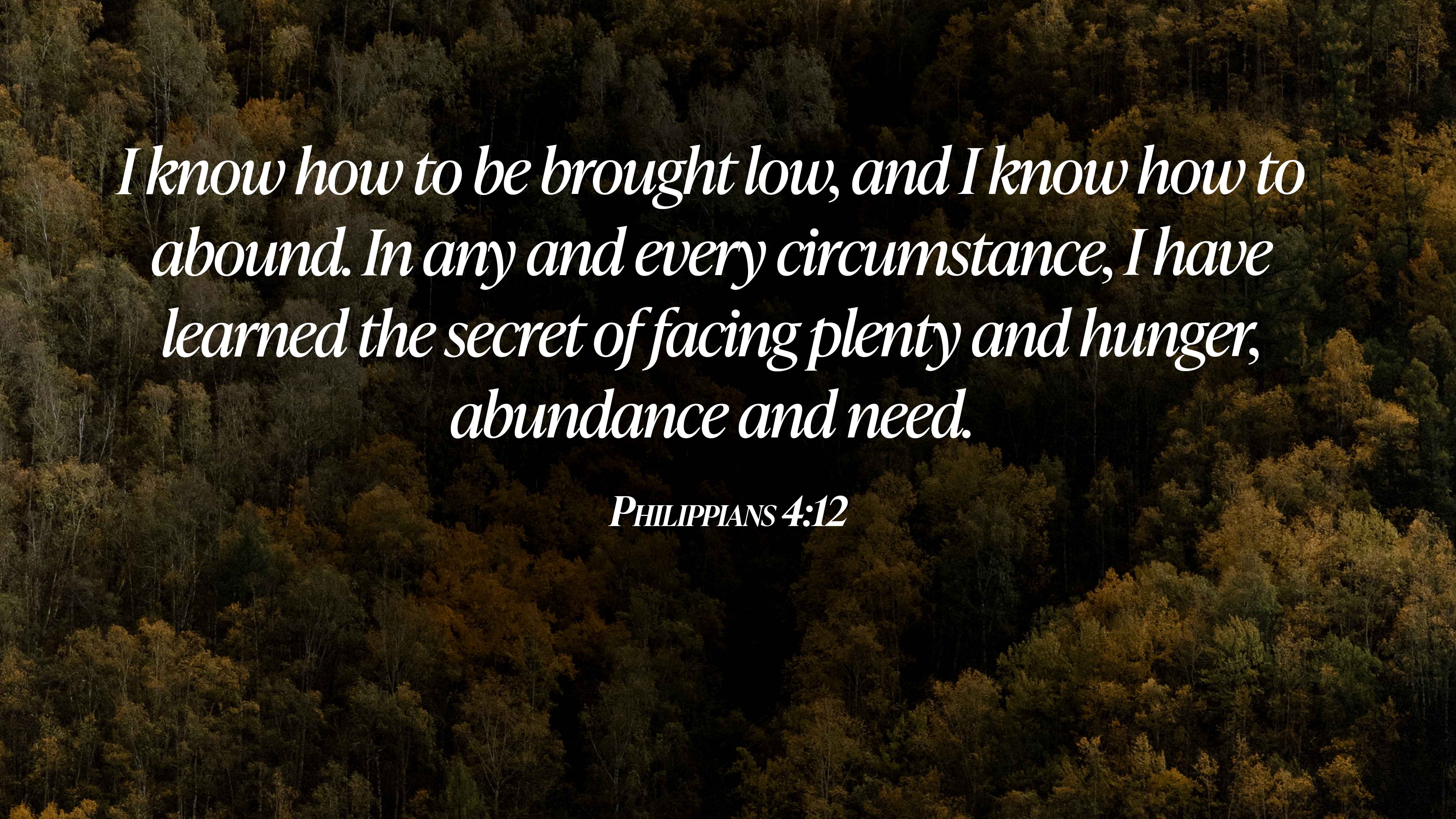 Philippians 4:12 | worldchallenge.org