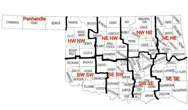 Oklahoma Land Ownership Maps Oklahoma Public Hunting Land Map Maps Location Catalog Online