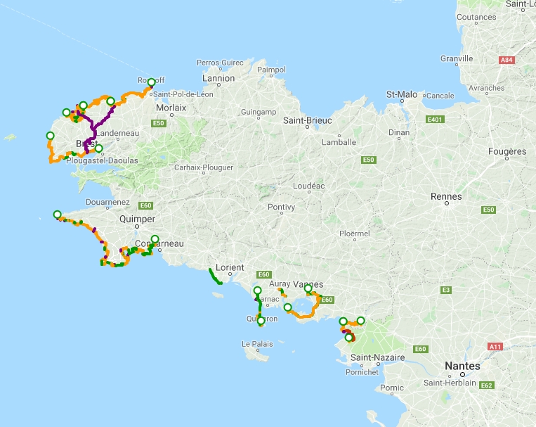 Brittany and Normandy France Bicycle Routes, WorldCycleWays