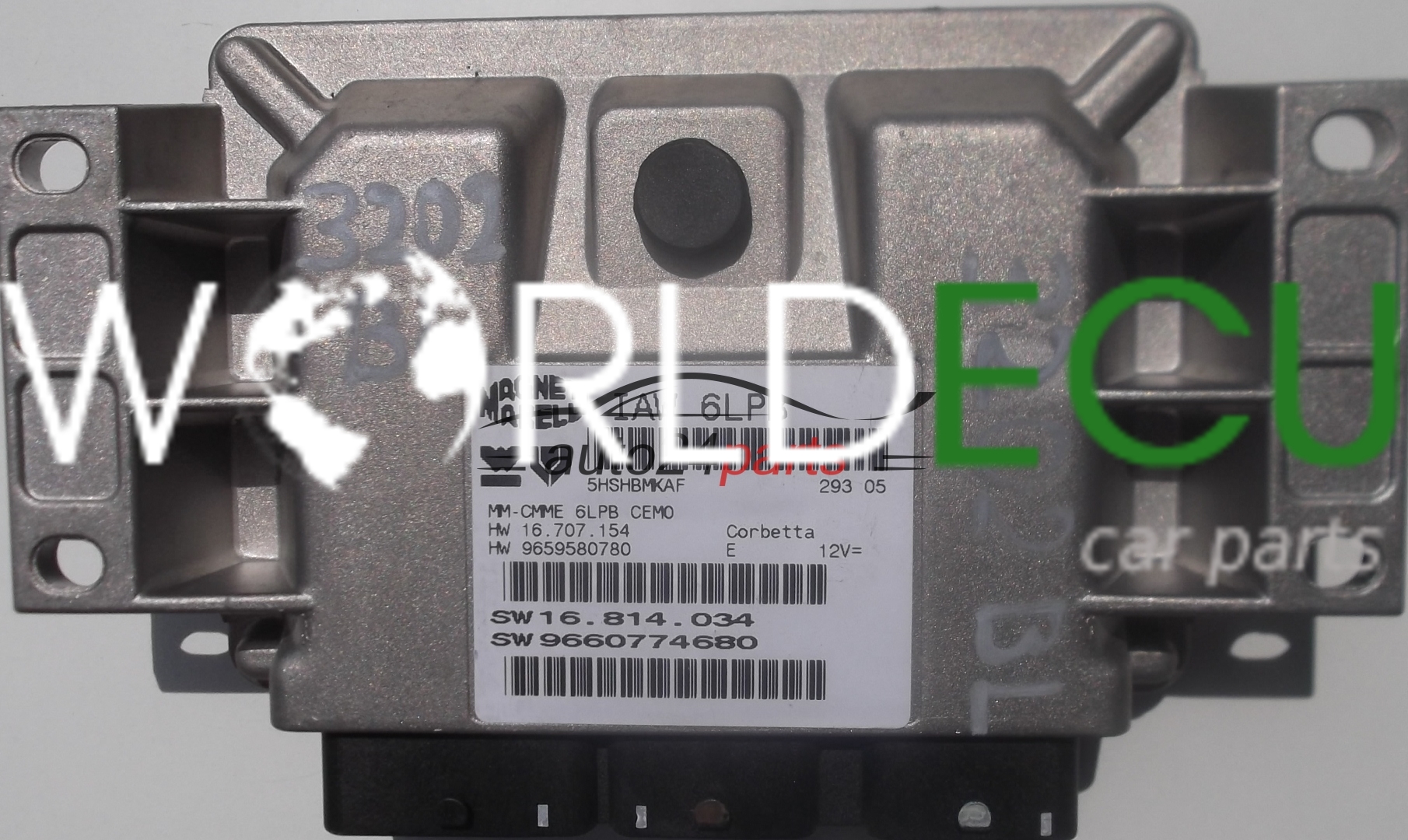 Ecu Engine Controller Peugeot 307 2.0 Iaw6Lpb, Iaw 6Lpb, 16.707.154, 16707154, 9659580780, 16.814.034, 16814034, 9660774680 - Ecu Engine Control Unit - World Ecu