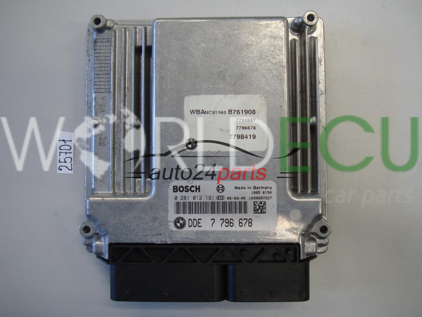 ECU Engine control unit BMW BOSCH 0281012191, 0 281 012 191, DDE