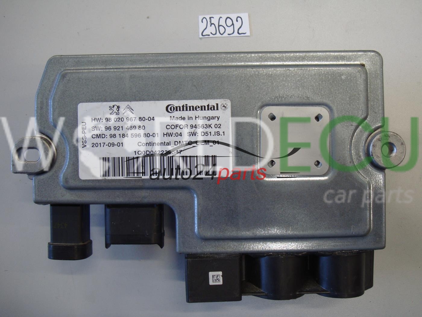 ECU Engine control unit START STOP CITROEN PEUGEOT 9692146980