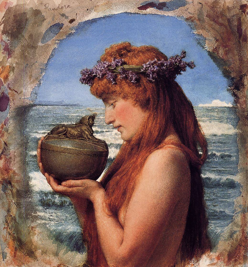 Pandora About to Open Her Box (Illustration) World History Encyclopedia