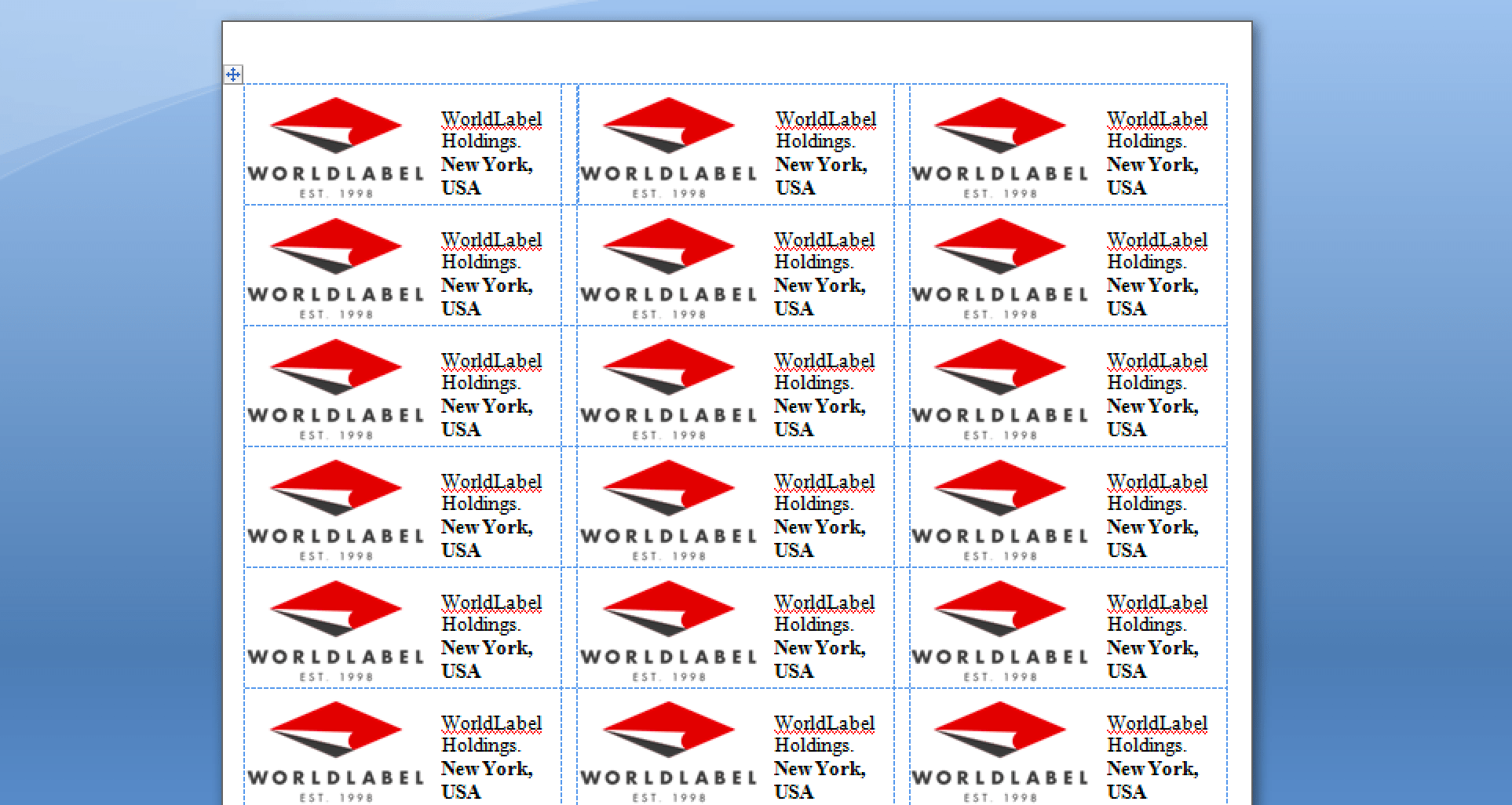 Insert And Resize Images/Text Into Label Cells In a Word Template