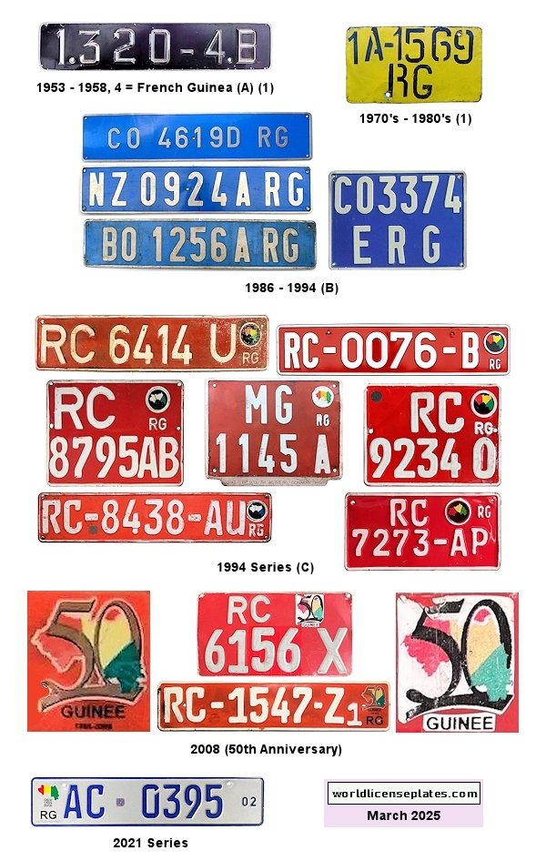 License Plates of Guinea