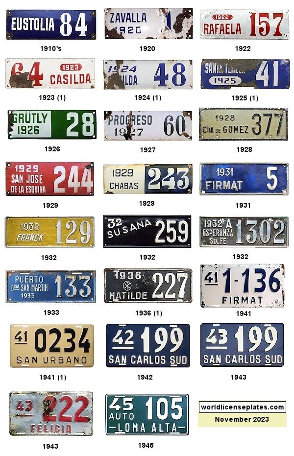 License Plates of Santa Fe