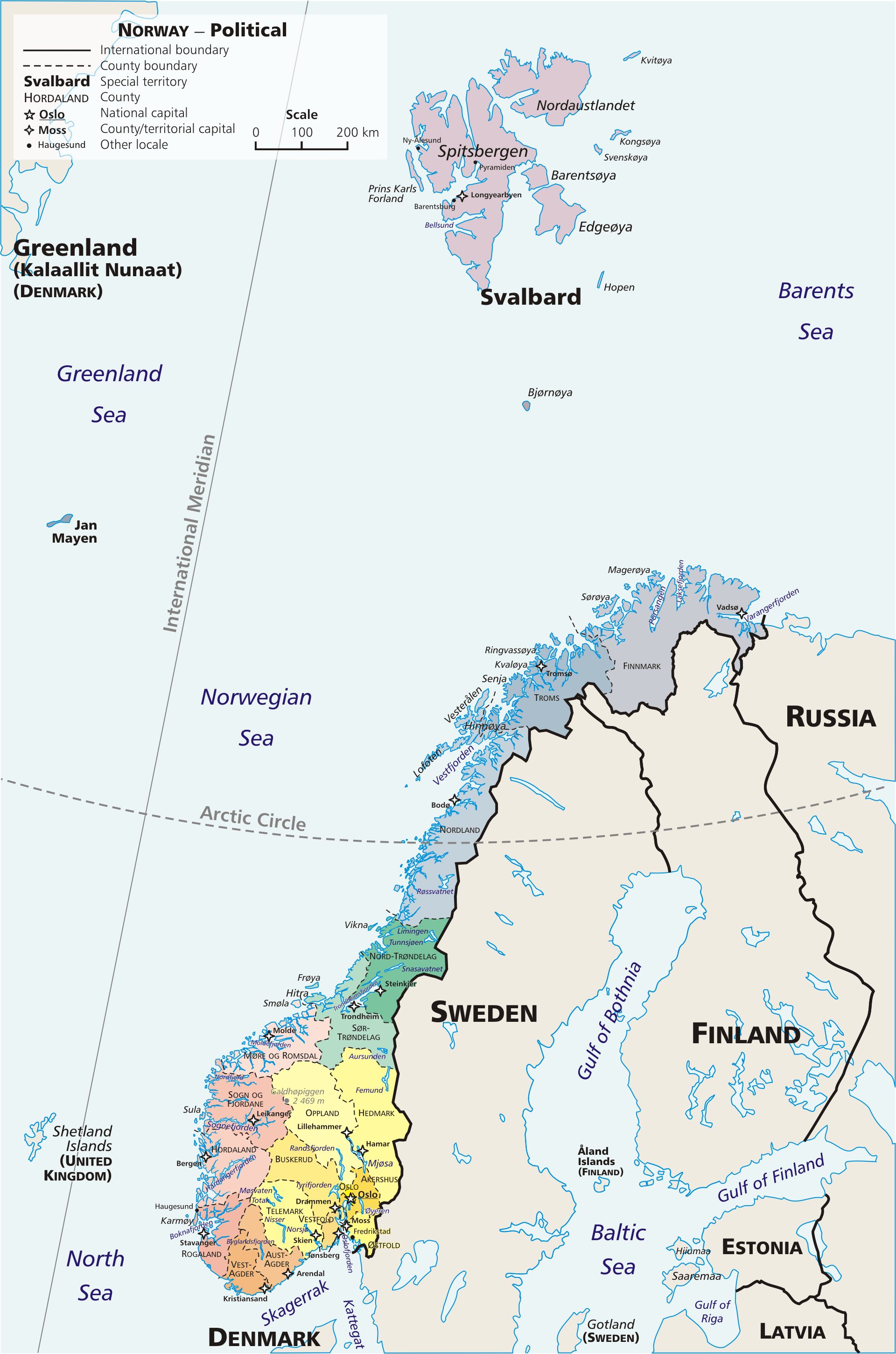Mapa Norwegii Norwegia mapa turystyczna, samochodowa i inne