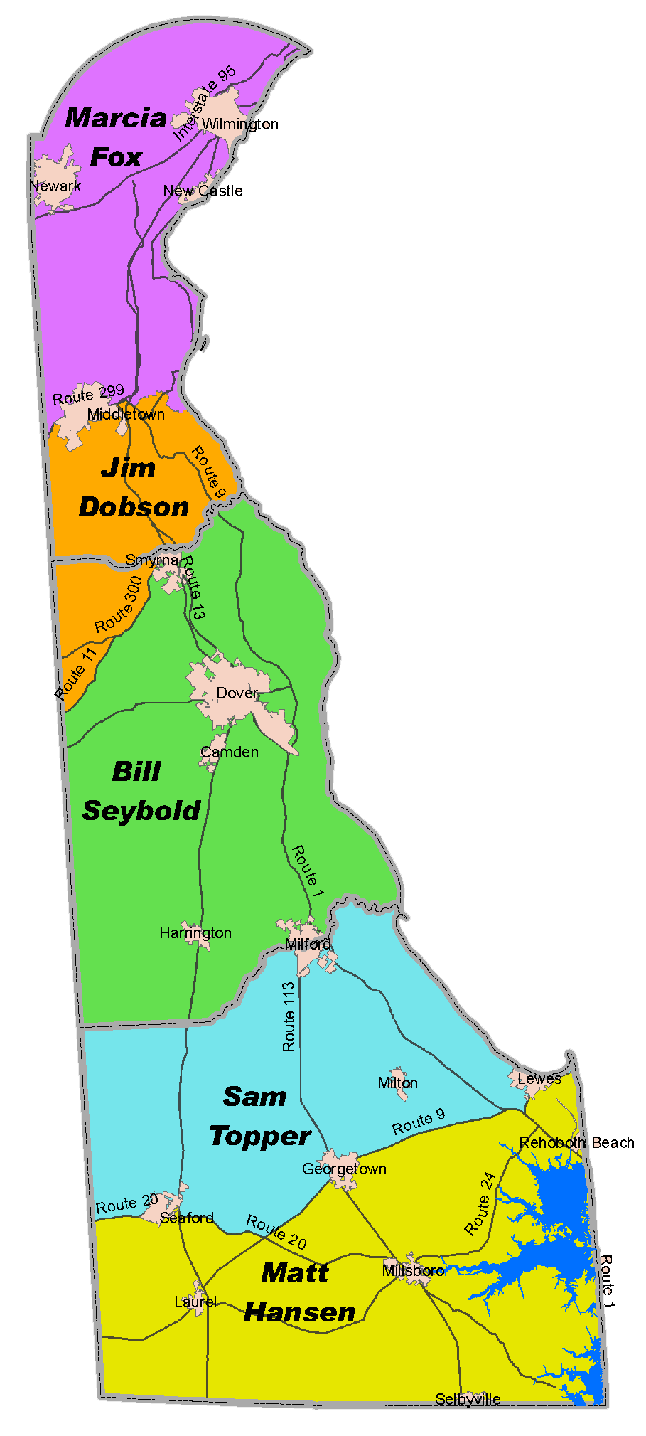 State and County Maps of Delaware MapofUS.org
