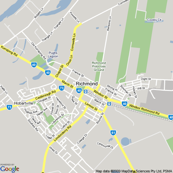 Richmond Map Australia