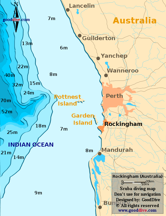 Rockingham Map Australia