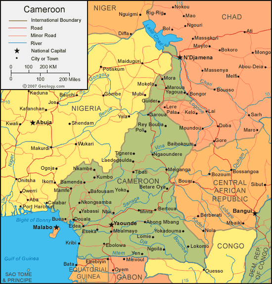 Cameroon Map