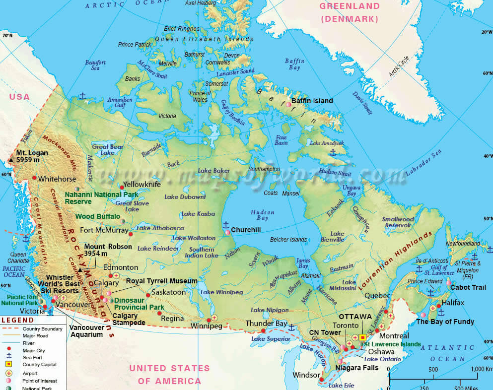 Map of Canada