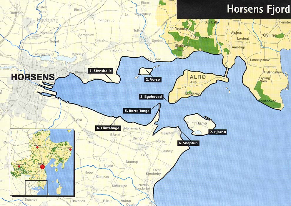 Horsens Map Denmark