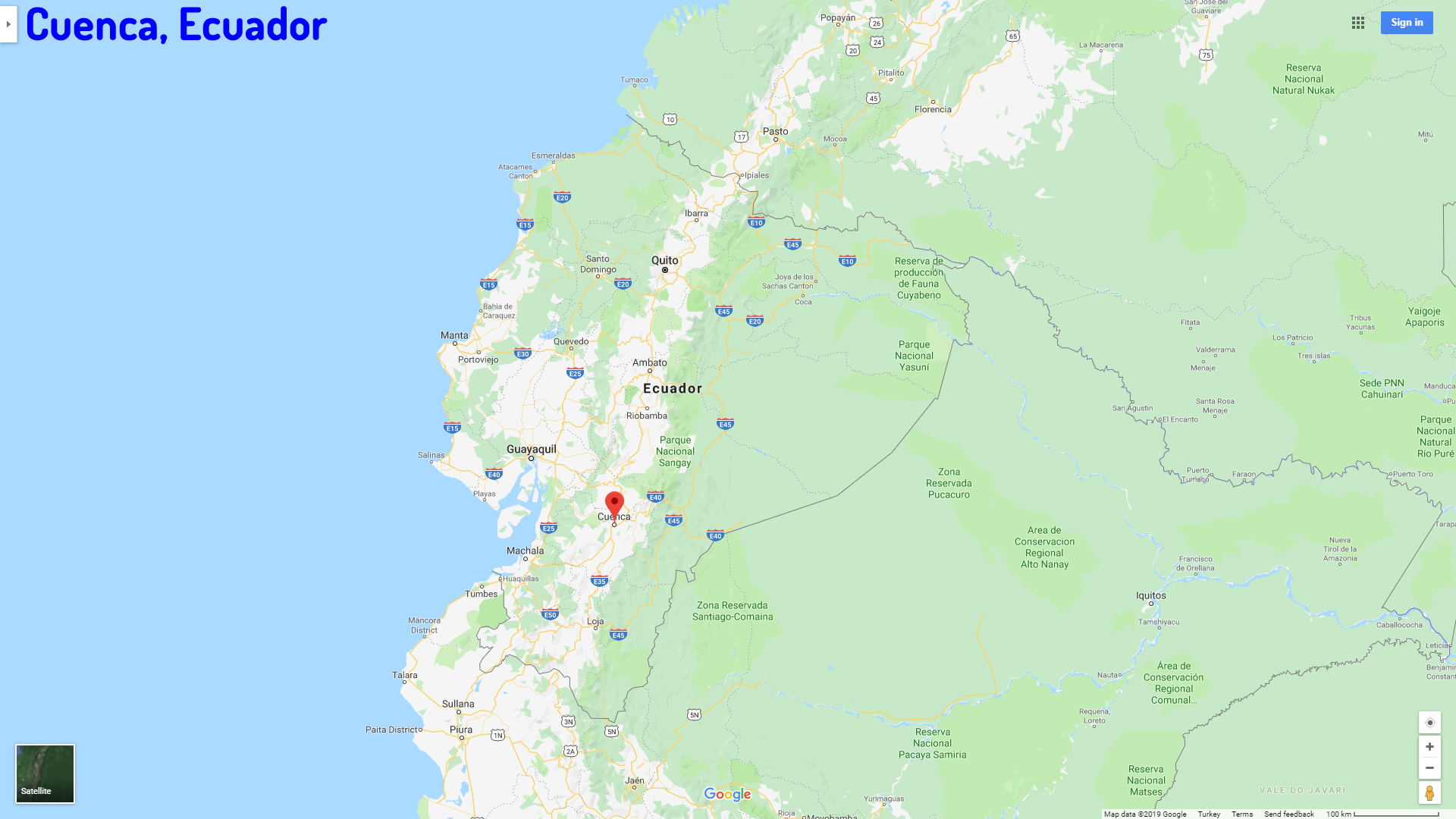 Mapa De Cuenca Ecuador