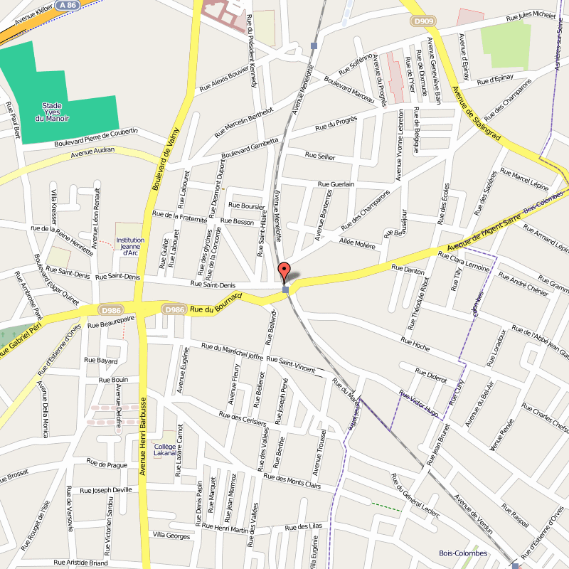 Les Points De Douleur De Plan De Colombes 92700 Colombes Map France