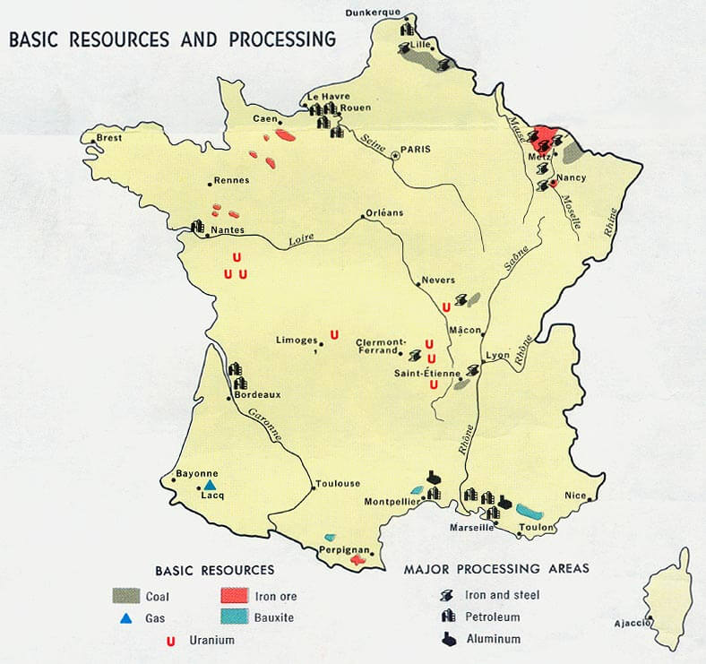 France Industry Map