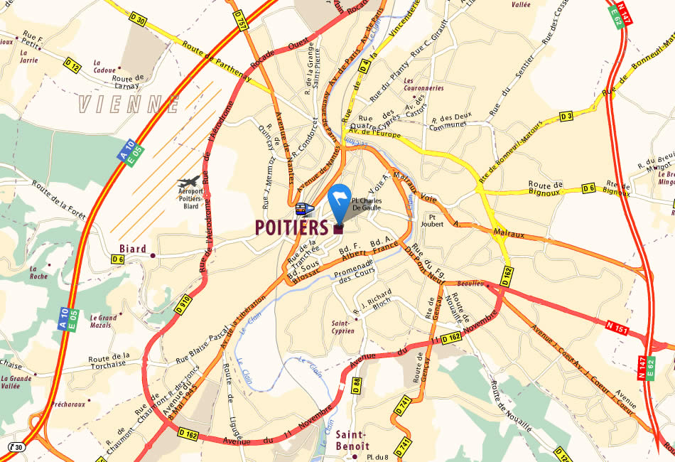 Pain Points Poitiers Map