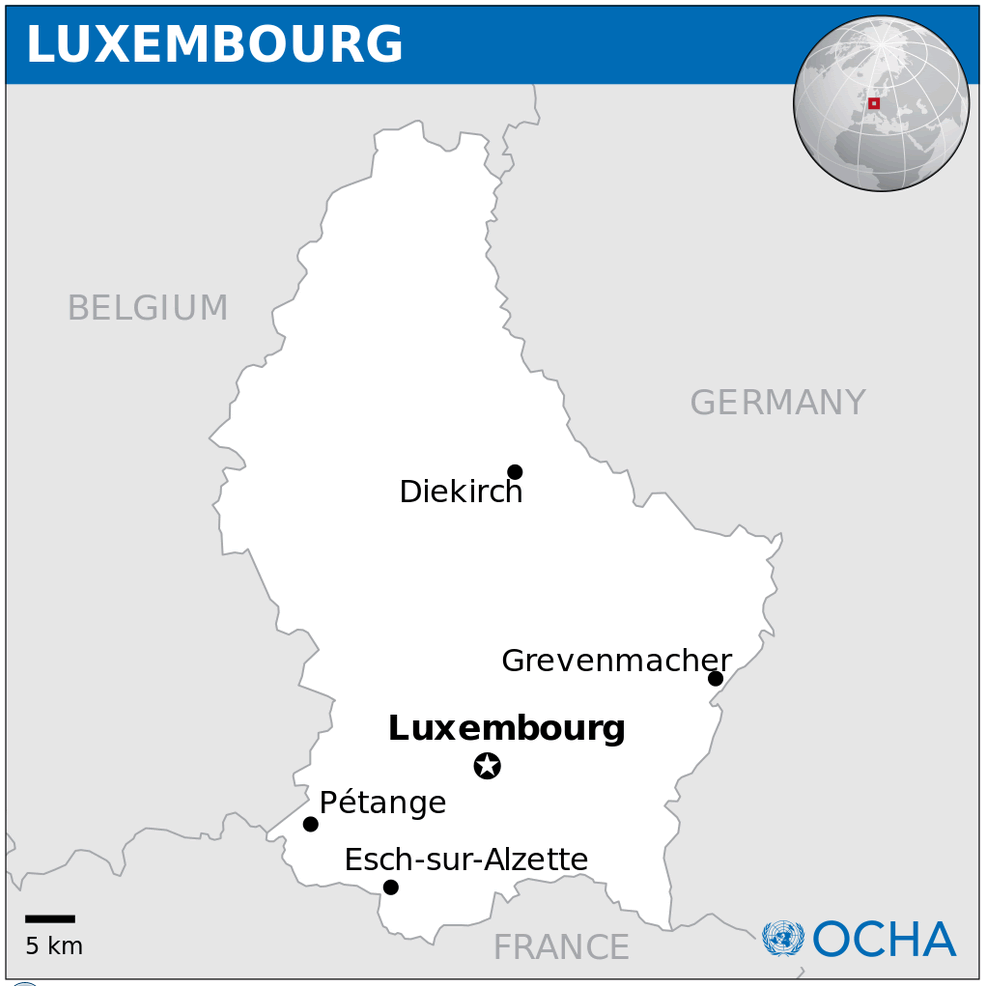 Luxembourg Map