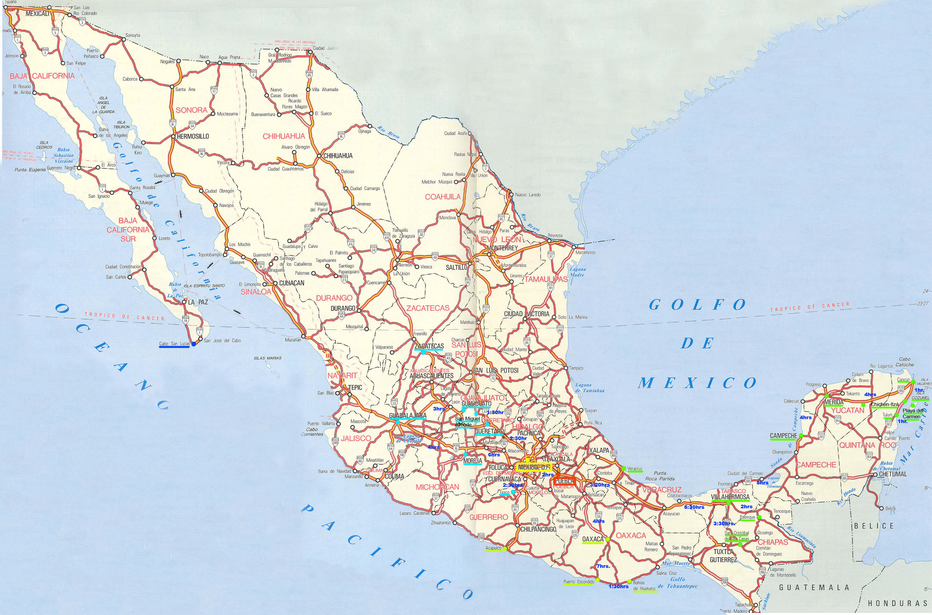 Mexico Map USA