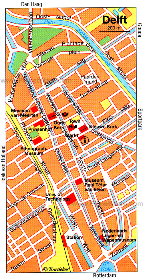 Delft Nederland Kaart Belgie Delft Map