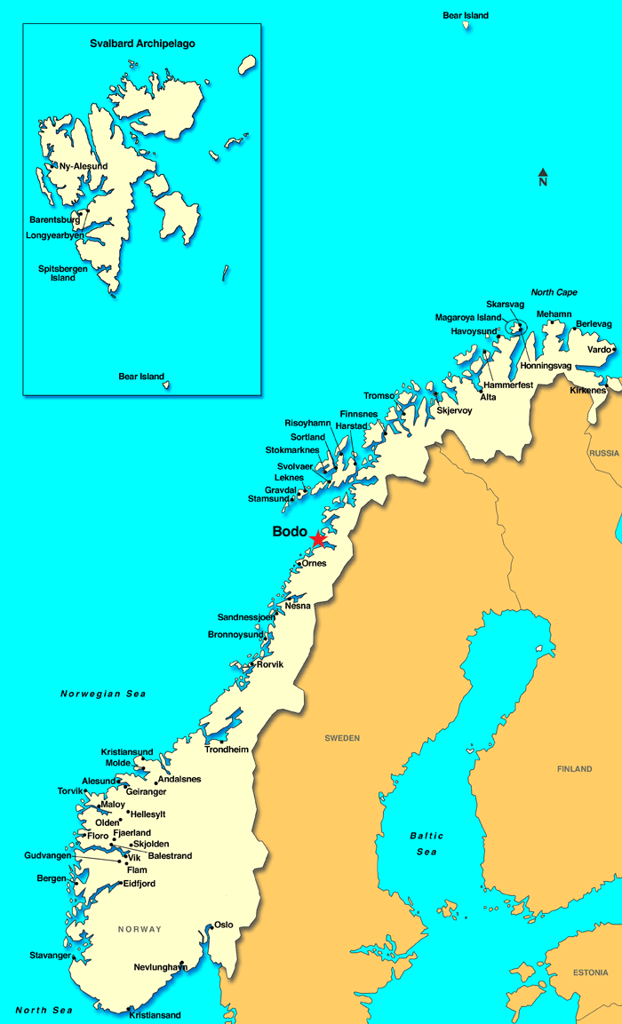 Bodo Map Norway