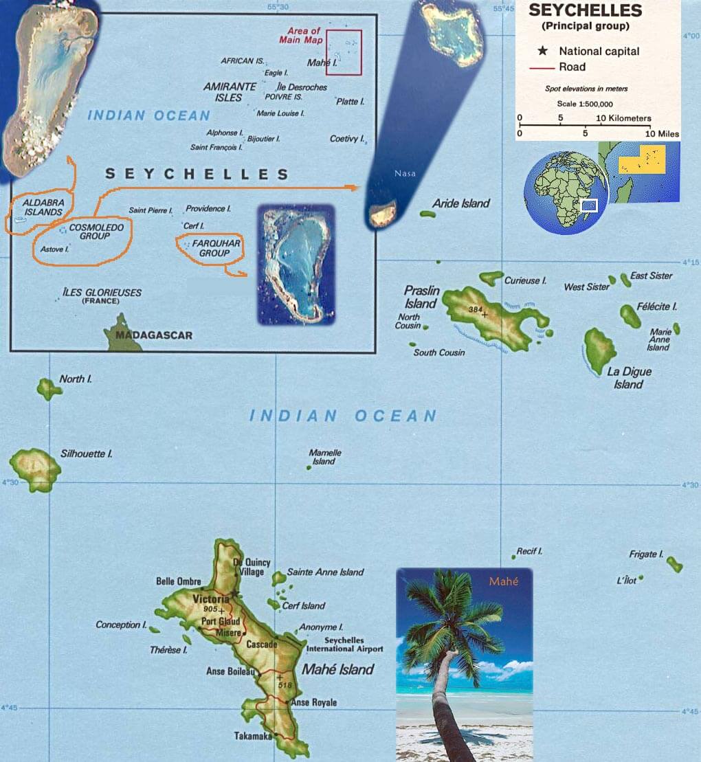 Seychelles Map GIS Geography