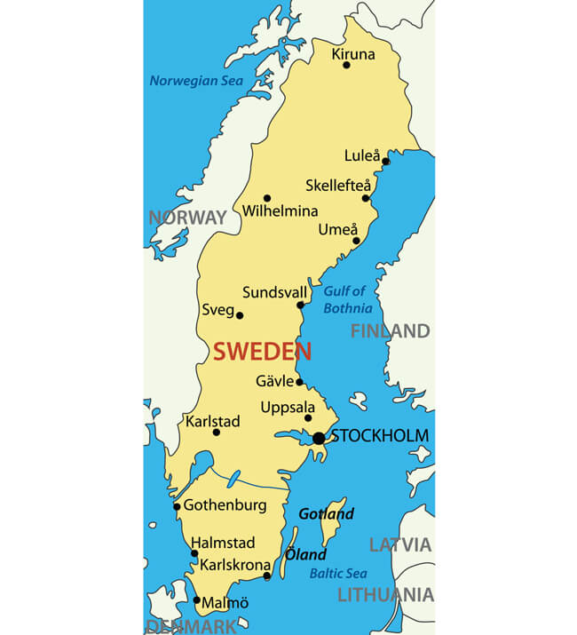 Map Sweden