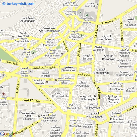 Damascus Map