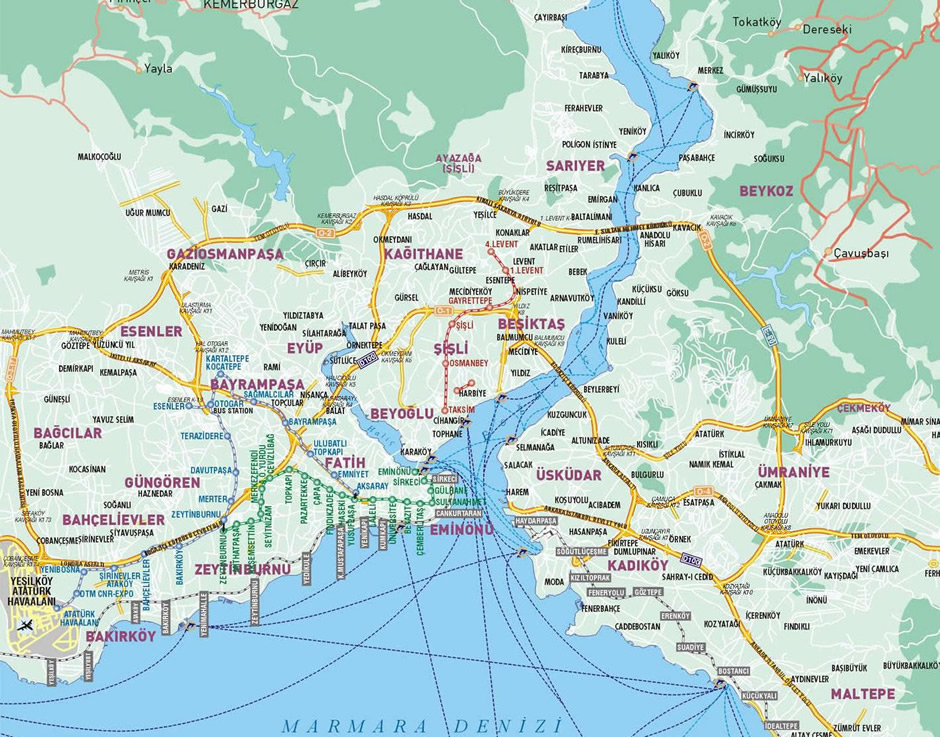 Istanbul Map Turkey