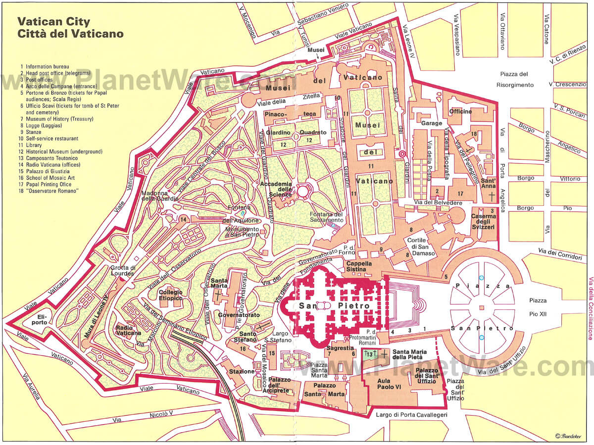 Vatican Map
