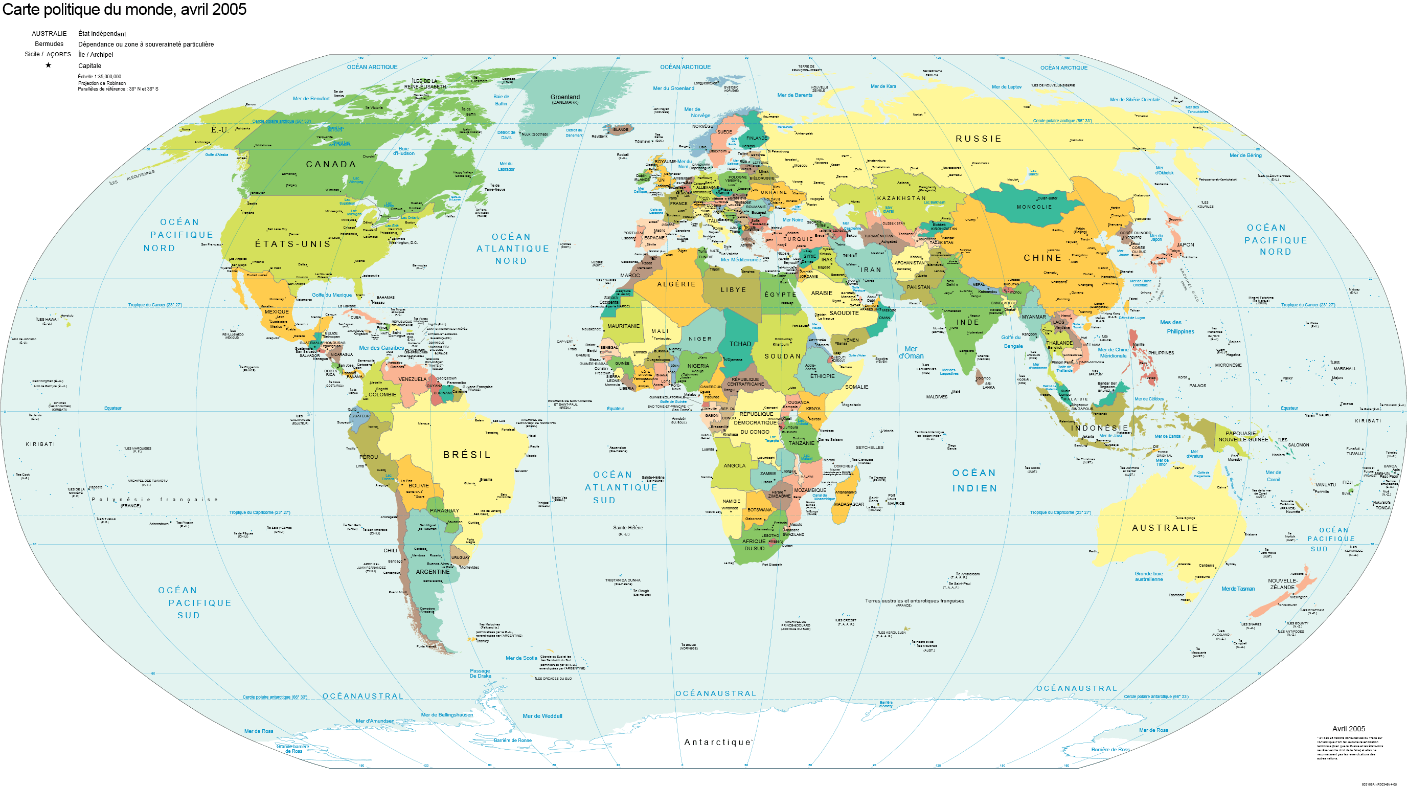 Latitude And Longitude World Map With Cities