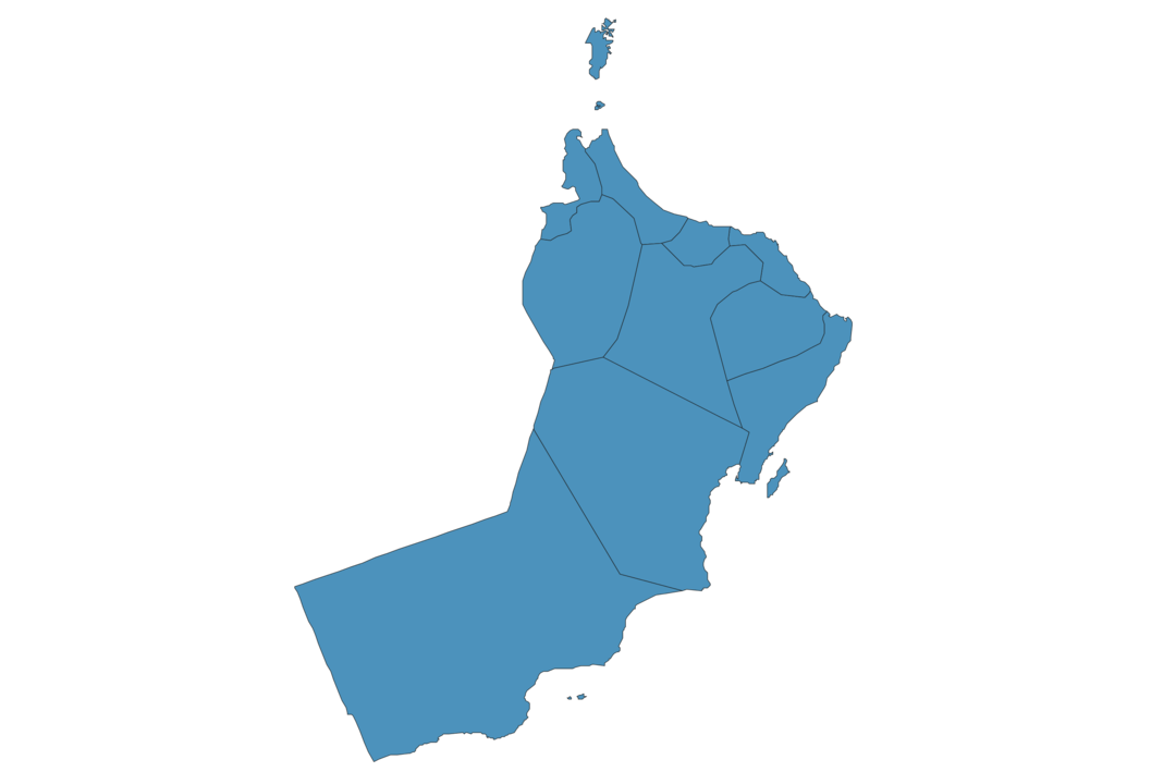 Map of Oman SVG Vector Interactive HD Oman Map