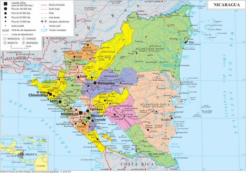 Maps of Nicaragua Worldometer
