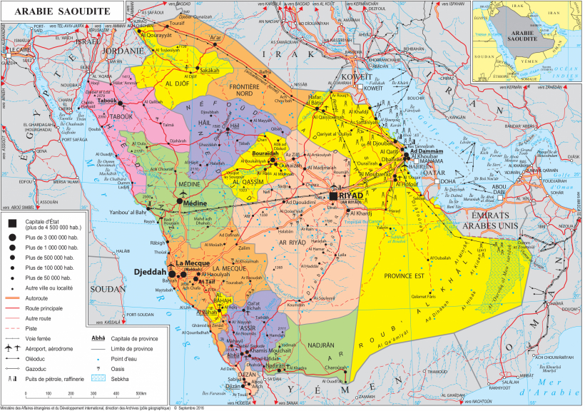Geopolitical map of Saudi Arabia, Saudi Arabia maps Worldmaps.info
