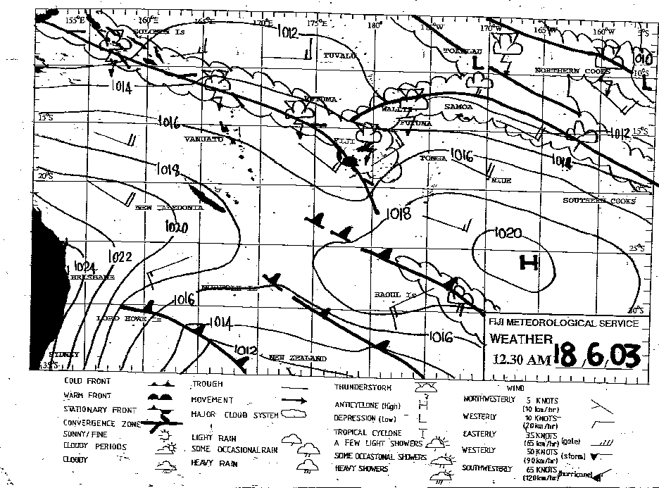 Fiji Weather Service Maps