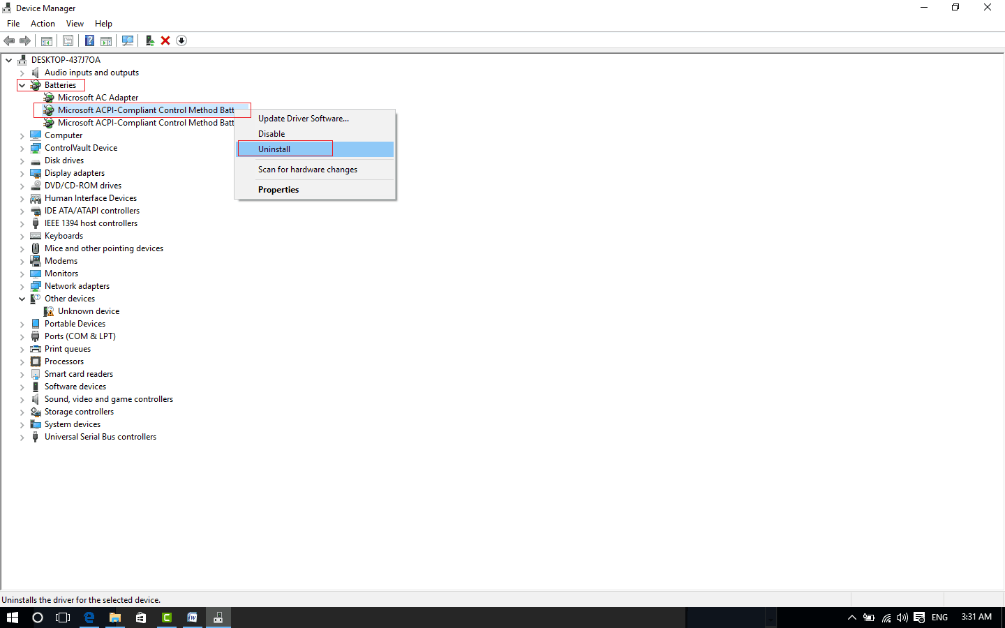 Laptop plugged in not charging in windows 10