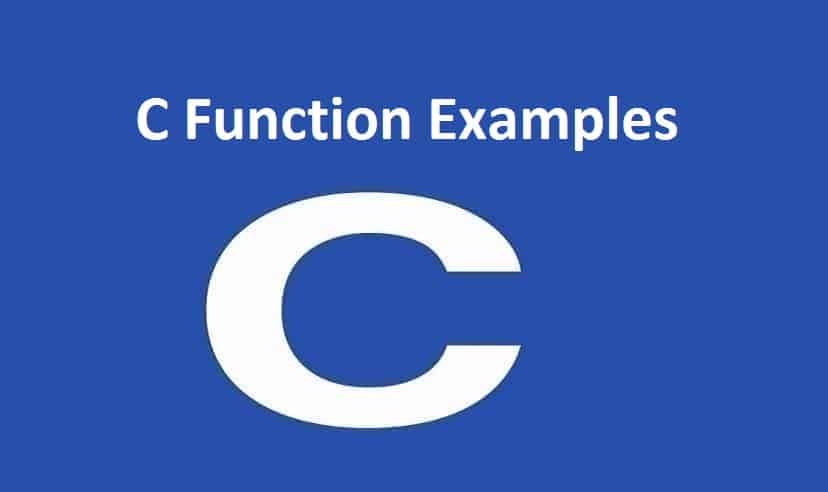 C Function Examples | Learn C Programming
