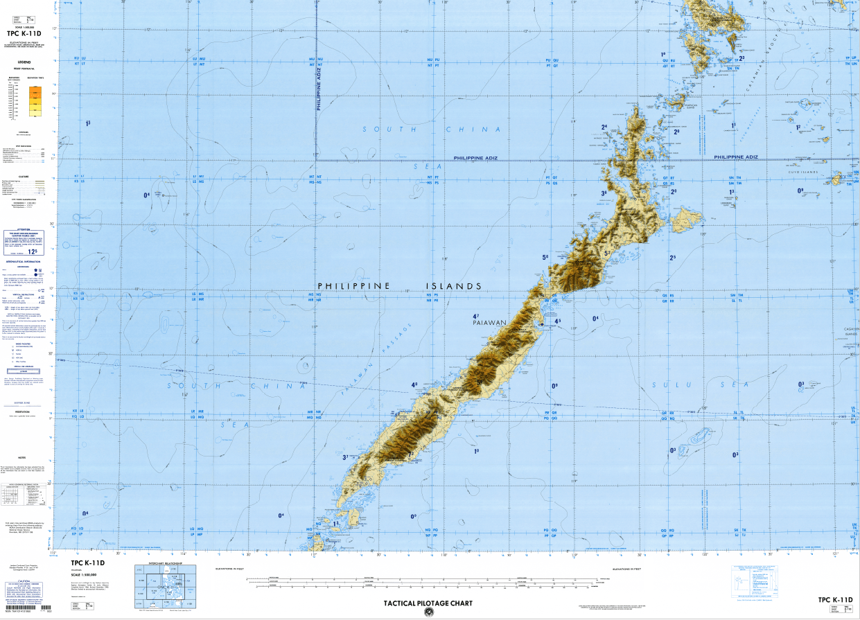 TPC K11-D 1:500,000 Aeronautical - Shop Online at WorldOfMaps.com