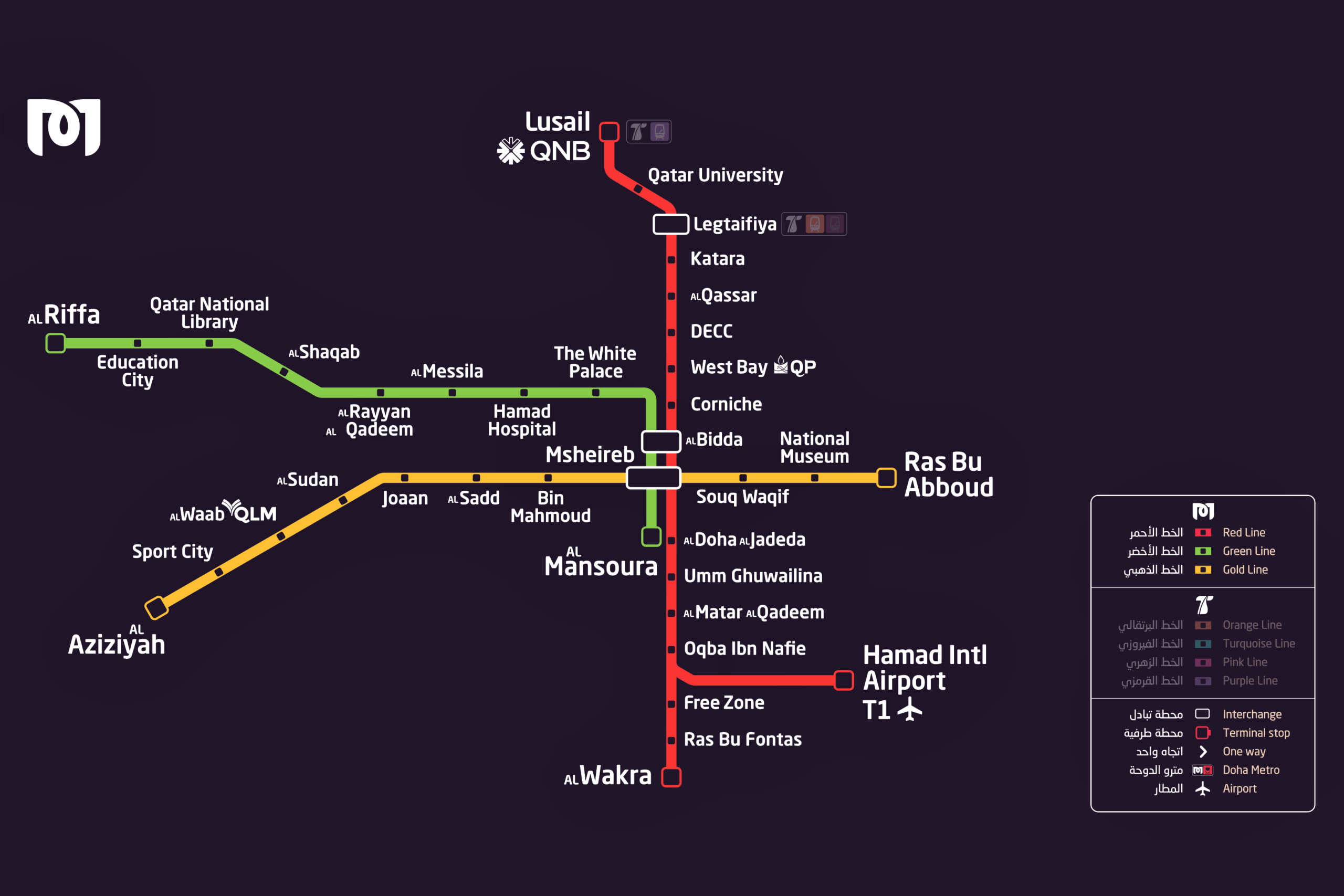 Doha Metro Map, lines, stations and tickets Tour Guide 2023