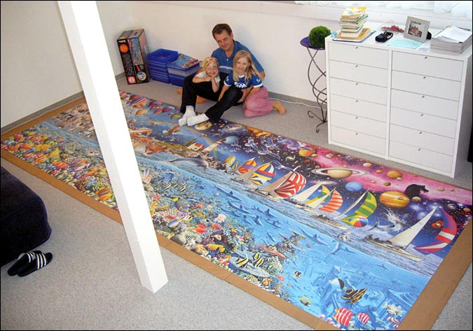 THE WORLD'S LARGEST JIGSAW PUZZLE
