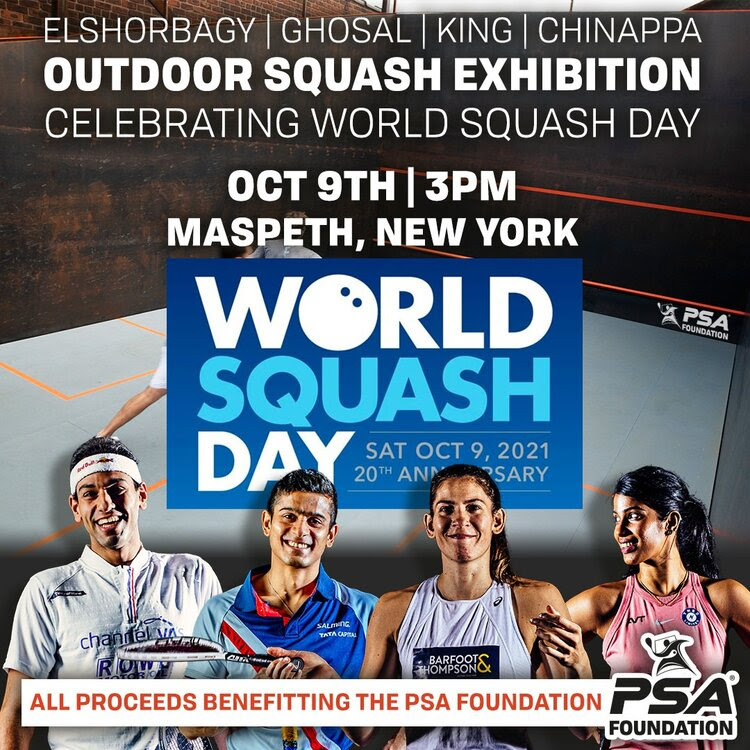 Steeling ourselves for a bumper World Squash Day 2021 with outdoor courts, health messages, a
