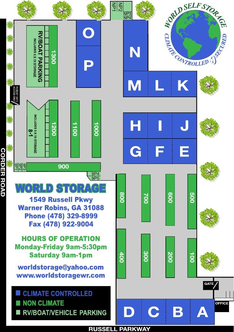 Self Storage Units in Warner Robins, GA World Storage