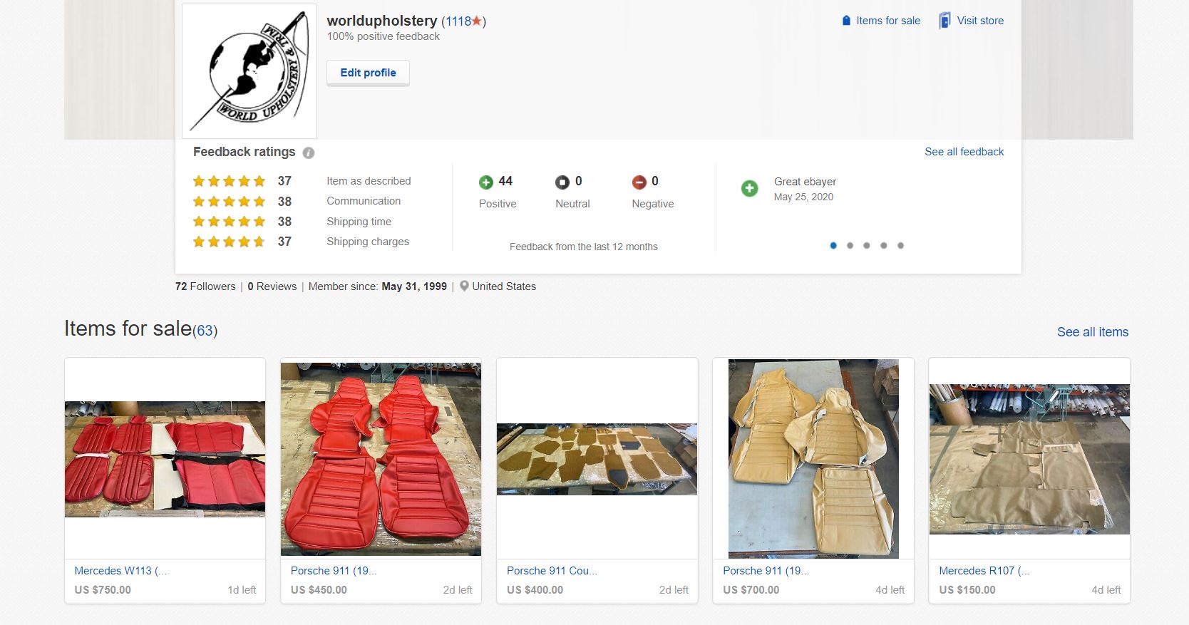 World Upholstery & Trim, American Manufacturer of Car/Auto Upholstery