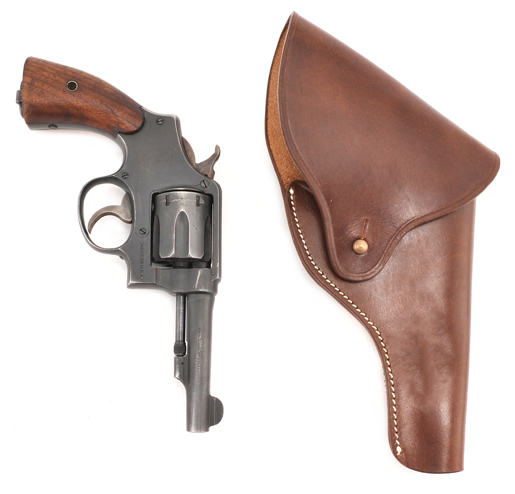 US Smith & Wesson Victory Model Revolver Holster Full Flap in Brown