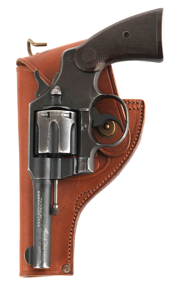US WW2 Smith & Wesson Victory Model Revolver Holster in Brown Leather