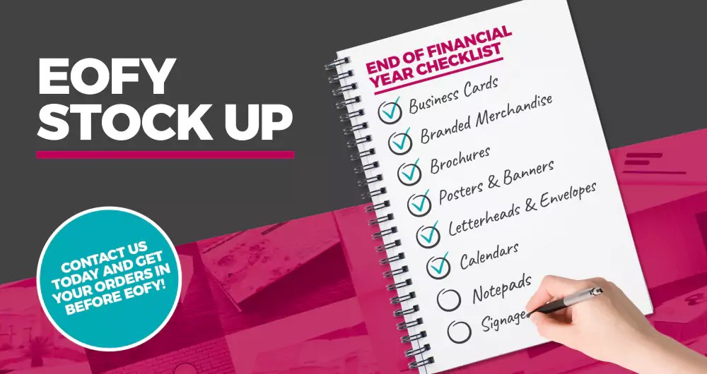 EOFY Print & Marketing Stockup Worldwide