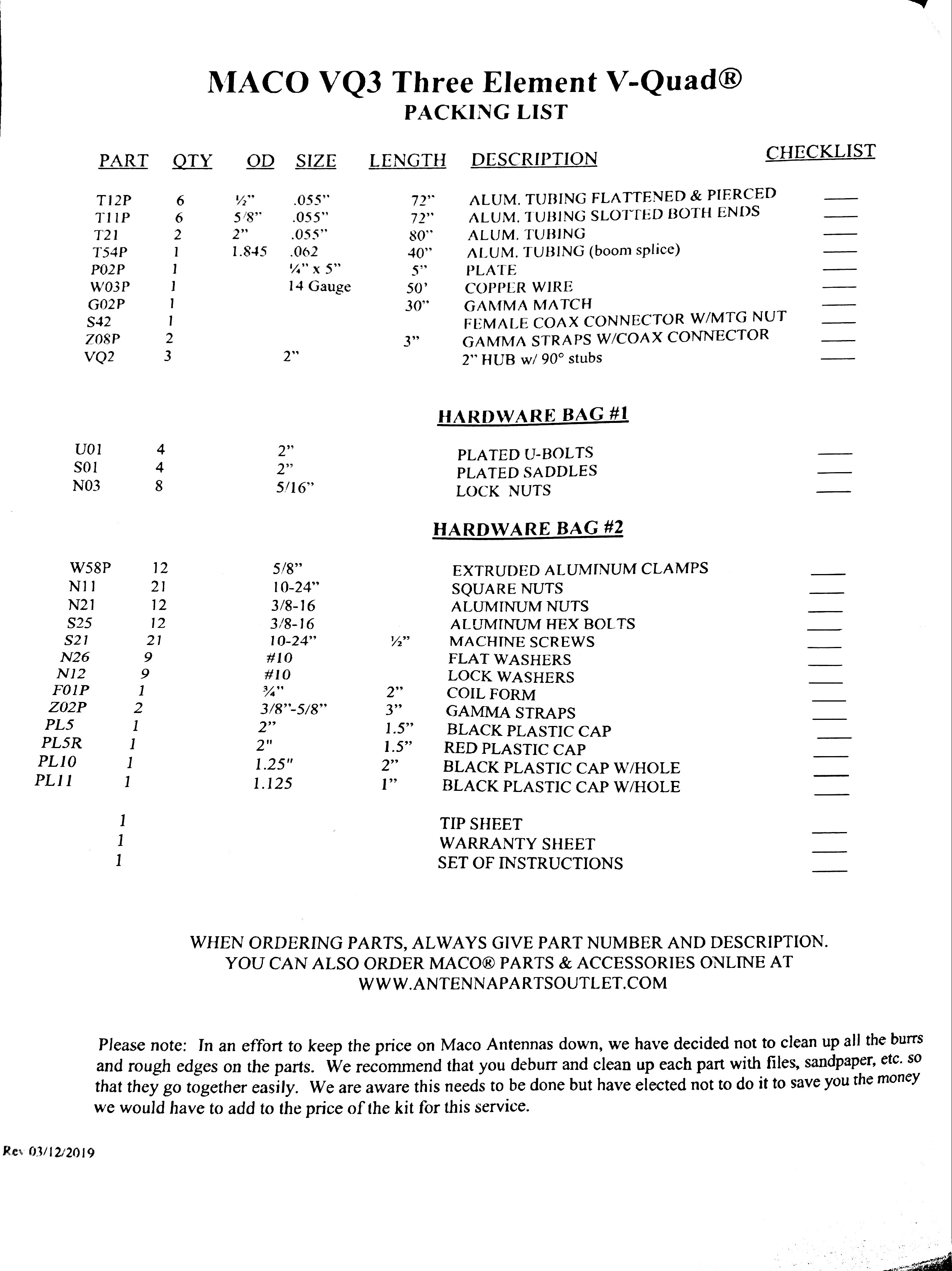 Maco VQ3 VQuad 11 meter antenna WorldwideDX Radio Forum